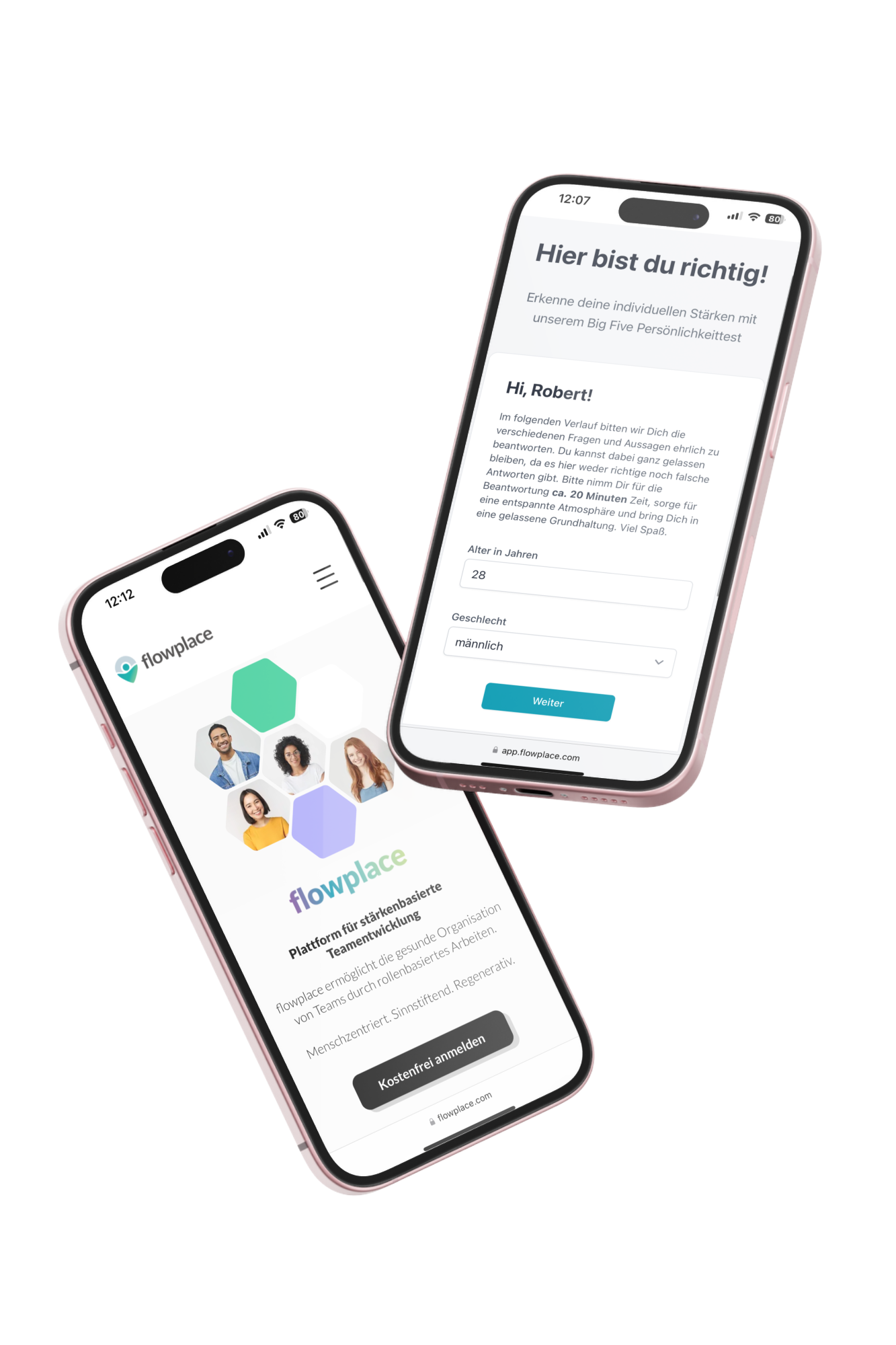 flowplace App – Talent Profil auf iPhone