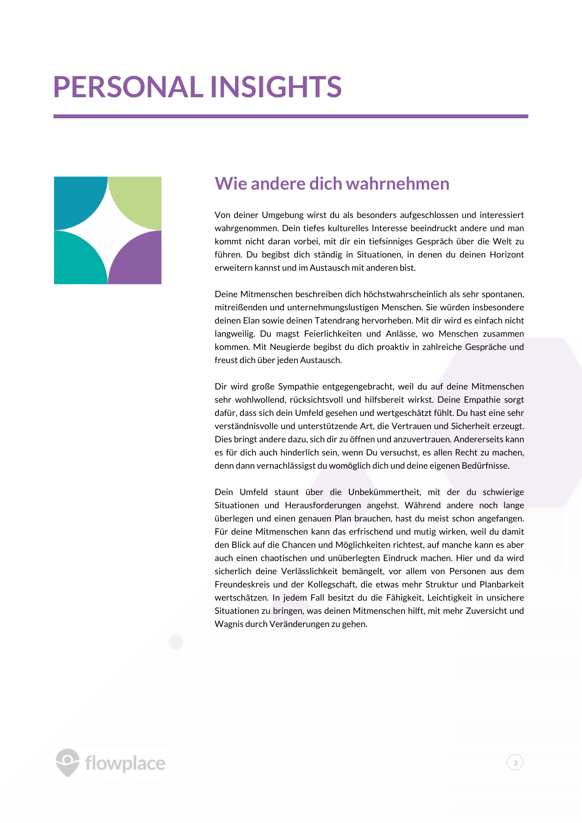 Report — Persönlichkeitsdimensionen